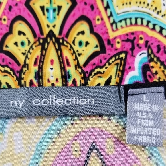 NY Collection women's size large lose fit top - Picture 3 of 8